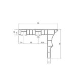 Sina perdea PVC dubla alba 2 canale tavan set accesorii incluse - imagine 6