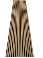 Riflaj Decorativ Teak 100×275 cm – Panou Riflat Birou si Spatii Comerciale - imagine 2