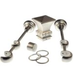 Galerie dubla bara simpla Parga 25/19 - CROM MAT - imagine 2