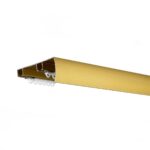 Sina perdea aluminiu dubla aurie stil glam elegant lux