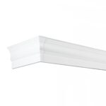 Sina perdea PVC dubla alba 2 canale tavan set accesorii incluse - imagine 2