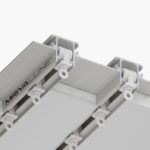 Sina perdea aluminiu alba incastrabila rigips 2 canale tavan fals set complet
