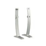 Galerie dubla cu canal de culisare inox, Seatle brush, Silver deschis - imagine 2