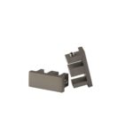 Galerie simpla cu canal de culisare inox, Seatle brush, Silver inchis - imagine 5