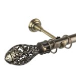 Galerie Simpla Auriu Antic Cap Toledo – Perdea Clasica Baie si Bucatarie, Montaj Perete