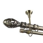 Galerie Dubla Auriu Antic Cap Toledo – Perdea Draperie Salon Clasic, Prindere Tavan