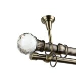 Galerie Dubla Argintiu Cap Cristal Odeon – Draperie Eleganta Camera, Prindere Tavan - imagine 12