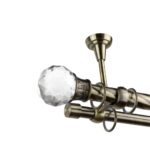 Galerie Dubla Argintiu Cap Cristal Odeon – Draperie Eleganta Camera, Prindere Tavan - imagine 18