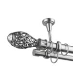 Galerie Dubla Argintiu Cap Toledo – Draperie Opaca Camera, Prindere Tavan