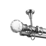 Galerie Dubla Argintiu Cap Cristal Odeon – Draperie Eleganta Camera, Prindere Tavan - imagine 30