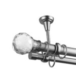 Galerie Dubla Argintiu Cap Cristal Odeon – Draperie Eleganta Camera, Prindere Tavan - imagine 36