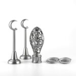 Galerie Simpla Argintiu Cap Toledo – Perdea Usoara Birou, Montaj Perete - imagine 3