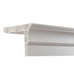Sina perdea PVC dubla alba 2 canale tavan set accesorii incluse