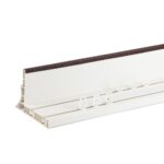 Sina perdea PVC dubla alba 2 canale tavan set accesorii incluse - imagine 15