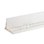 Sina perdea PVC dubla alba 2 canale tavan set accesorii incluse - imagine 4