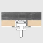 Sina Perdea Aluminiu Incastrabila Rigips – Set Complet Alba Neagra - imagine 2