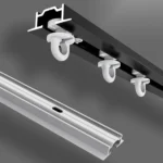 Sina Perdea Aluminiu Incastrabila Rigips – Set Complet Alba Neagra - imagine 5