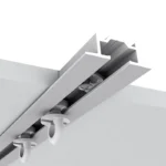 Sina perdea aluminiu incastrabila rigips set complet alba neagra