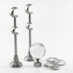 Galerie dubla bara simpla Cristal 25/19 CROM MAT - imagine 9