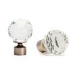 Galerie dubla bara simpla Cristal 25/19 CROM MAT - imagine 5