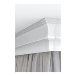 Sina perdea PVC dubla alba 2 canale tavan set accesorii incluse - imagine 5