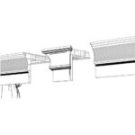 Sina perdea PVC dubla alba 2 canale tavan set accesorii incluse - imagine 7