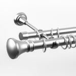 Galerie dubla bara simpla Parga 25/19 - CROM MAT - imagine 3