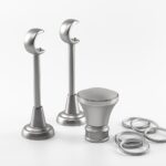 Galerie dubla bara simpla Parga 25/19 - CROM MAT - imagine 4