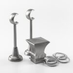 Galerie dubla bara simpla Parga 25/19 - CROM MAT - imagine 5