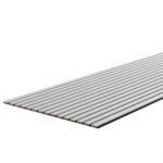 Riflaj Decorativ Alb 100×275 cm – Panou Riflat Living Minimalist Perete Sipci