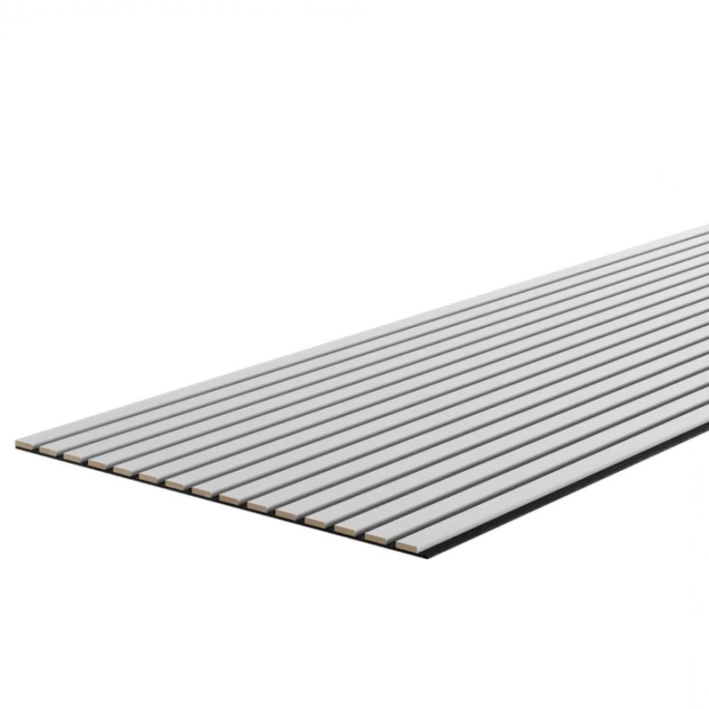Riflaj Decorativ Alb 100×275 cm – Panou Riflat Living Minimalist Perete ...
