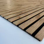 Riflaj Decorativ Teak 100×275 cm – Panou Riflat Birou si Spatii Comerciale - imagine 7