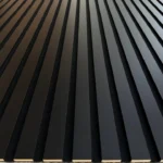 Riflaj Decorativ Negru Mat 100×275 cm – Panou Riflat Perete Accent Living - imagine 6
