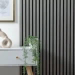 Riflaj Decorativ MDF Gri Beton 100×275 cm – Panou Riflat Living Modern