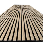 Riflaj Decorativ Stejar Deschis 100×275 cm – Panou Riflat Perete sau Tavan