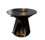 Gratar gradina con cu plita rotunda 1000 mm, H 950 mm, grosime plita 10 mm