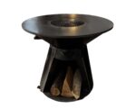 Gratar con cu plita rotunda 750 mm, H 900 mm, grosime plita 10 mm