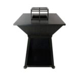 Gratar gradina cu plita patrata 750x750 mm, H 950 mm, tabla 10mm - imagine 2