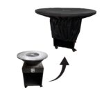 Husa impermeabila pentru gratar rotund cu plita, diametru 65 cm