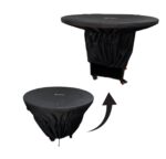 Husa impermeabila pentru gratar rotund cu plita, diametru 65 cm poza 2